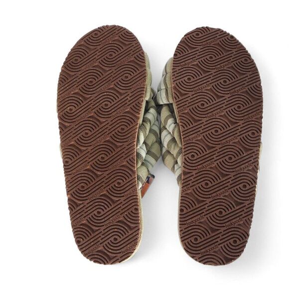 FeelGoodz Quilted Cross-Straps Slip-on Sandals "Thyme" Women's L (10-11) - Picture 9 of 10